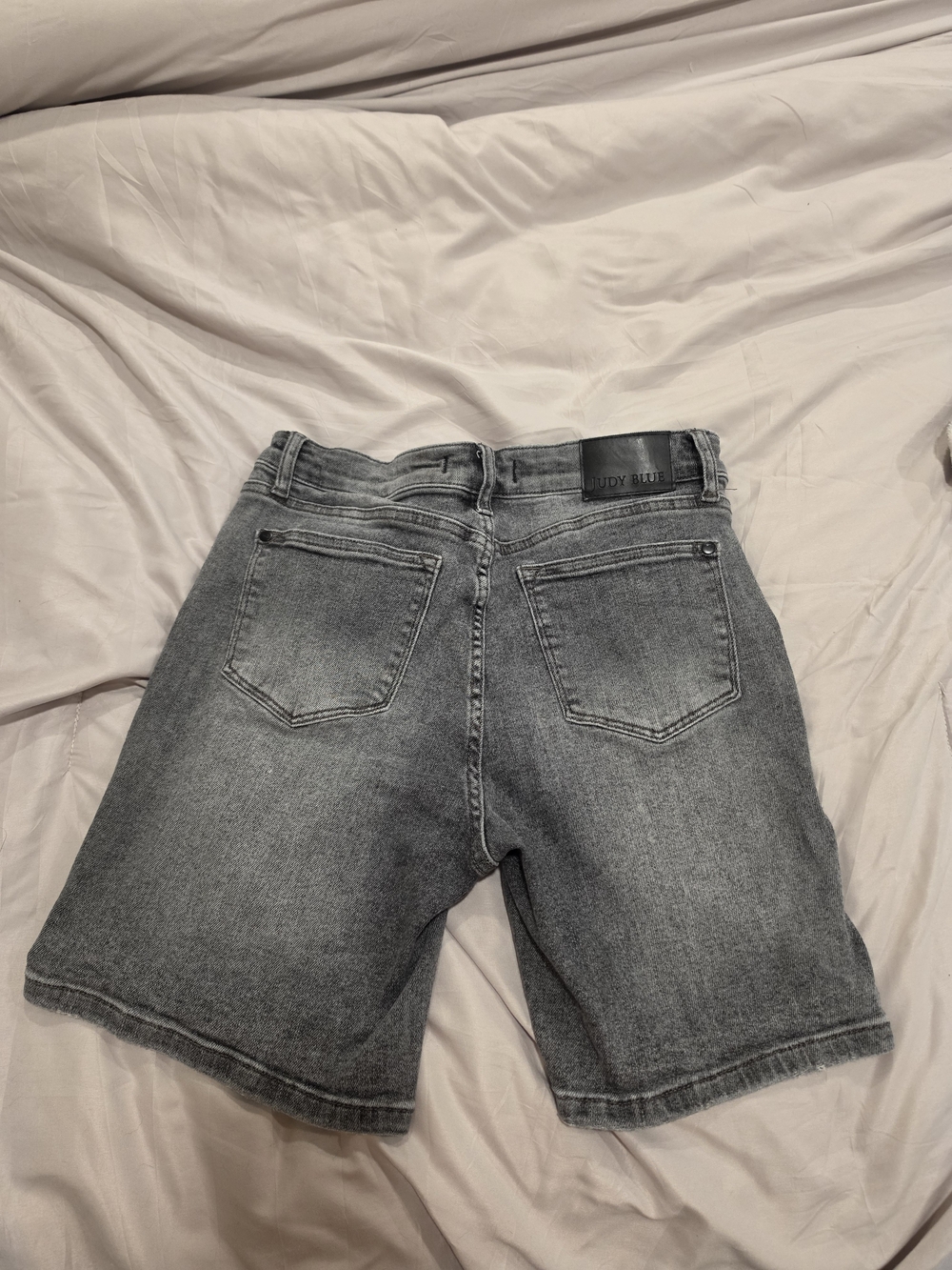 Judy Blue Washed Gray Denim Shorts